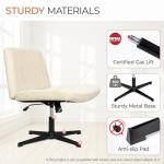 Beige Armless Adjustable Lift Chair for Home Office