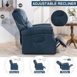 Electric Lift Chair Recliner with Massage and USB