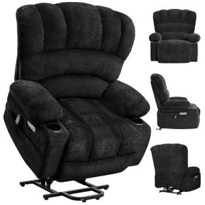 Electric Lift Recliner with Massage and Heat