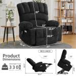 Electric Lift Recliner with Massage and Heat
