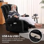 Electric Lift Recliner with Massage and Heat