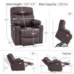 MCombo Petite Power Lift Recliner Chair with Massage