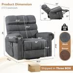 Large Power Lift Recliner Chair with Massage & Heat