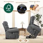 Large Power Lift Recliner Chair with Massage & Heat