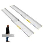 Portable Aluminum Wheelchair Ramp - 600lbs Capacity