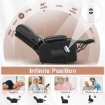 Oversized Power Lift Recliner with Heat & Massage