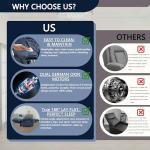 Navy Blue Lift Chair with Heat, Massage & Recline