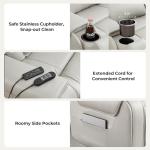 Light Grey Electric Power Lift Recliner Chair