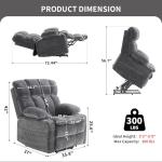 Dual Motor Lift Recliner Chair with Massage and Heat