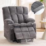 Dual Motor Lift Recliner Chair with Massage and Heat