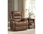Ashley Yandel Brown Faux Leather Power Lift Recliner