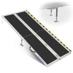 Portable Non-Slip Aluminum Wheelchair Ramp, 600lbs