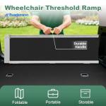 Portable Non-Slip Aluminum Wheelchair Ramp, 600lbs
