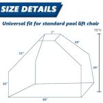 Waterproof Lift Chair Cover for Inground Pools