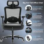 Extra Wide Ergonomic Mesh Lift Chair for Big and Tall