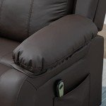 Electric Recliner Lift Chair for Elderly, Brown
