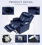 Large Power Lift Chair with Heat, Massage, USB