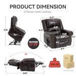 Trustyue Dual Motor Lift Chair with Massage & Heat