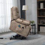 Electric Lift Recliner Chair with Massage & Heat