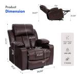 FLEXISPOT XL23 Power Lift Recliner with Massage