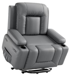 Oversized Power Lift Recliner Chair with Heat & Massage