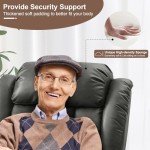 Dual Motor Power Lift Recliner for Seniors - Grey