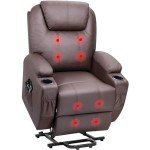 Flamaker Massage Power Lift Recliner with Cup Holders