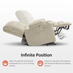 MCombo Large Dual Motor Power Lift Chair with Massage