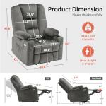 MCombo Large Power Lift Recliner Chair with Heat