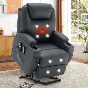 Massage Lift Recliner Chair with Heat and Remote