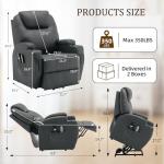 Massage Lift Recliner Chair with Heat and Remote