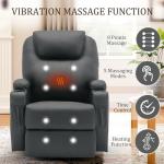 Massage Lift Recliner Chair with Heat and Remote