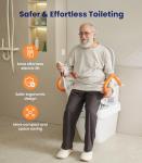 Electric Toilet Seat Lift with Handles for Elderly