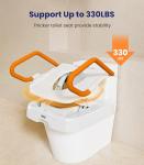 Electric Toilet Seat Lift with Handles for Elderly