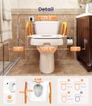 Electric Toilet Seat Lift with Handles for Elderly