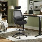 BOLISS High Back Drafting Chair with Lumbar Support