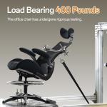 BOLISS High Back Drafting Chair with Lumbar Support