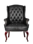 Black Wingback Traditional Lift Chair for Guests