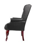Black Wingback Traditional Lift Chair for Guests