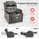 MCombo Large Dual Motor Lift Recliner Chair with Heat
