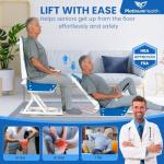 Phoenix Electric Lift Chair - Adjustable Height, White Blue