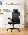Ergonomic Rolling Office Chair with Lumbar Support