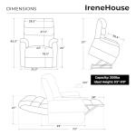 Irene House 9188 Dual Motor Lift Chair with Massage