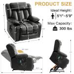 Power Lift Recliner Chair with Heat & Massage