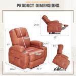 Flamaker Massage Power Lift Recliner with Cup Holders