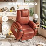 Flamaker Massage Power Lift Recliner with Cup Holders