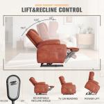 Flamaker Massage Power Lift Recliner with Cup Holders