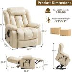 Dual Motor Power Lift Recliner with Massage & Heat