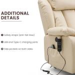 Dual Motor Power Lift Recliner with Massage & Heat
