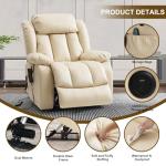 Dual Motor Power Lift Recliner with Massage & Heat